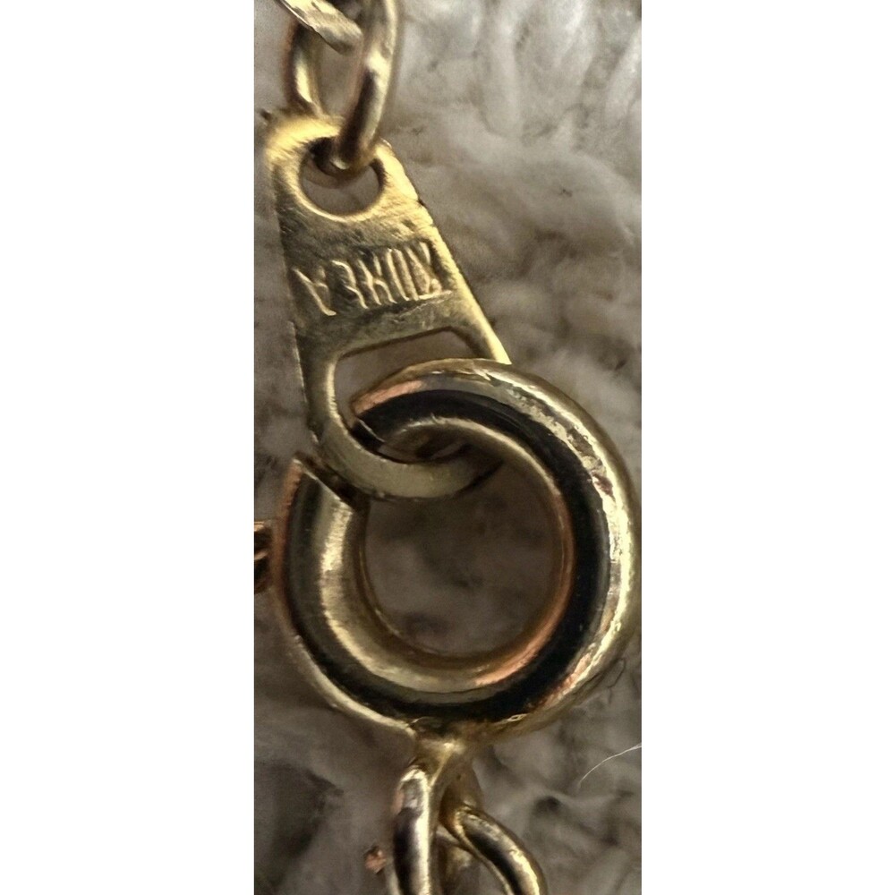 VTG Necklace 1950 Golden Metal Snake Choker, Gold Plated And Stamped